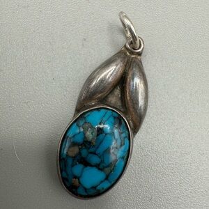 Genuine turquoise pendant